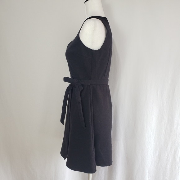 J Crew Black Ponte Wrap Dress - Picture 3 of 7